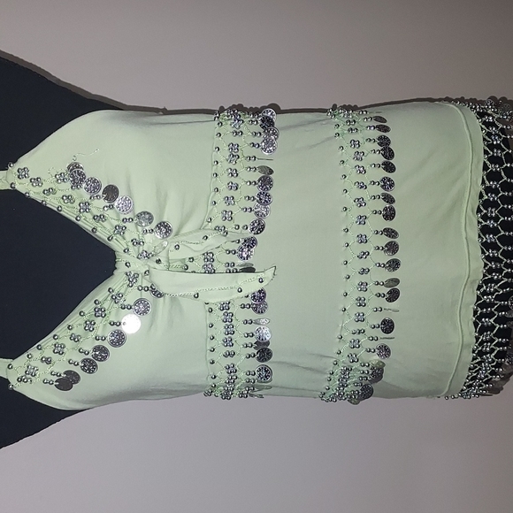 Belly Dancing Coin Halter Top - Picture 2 of 11